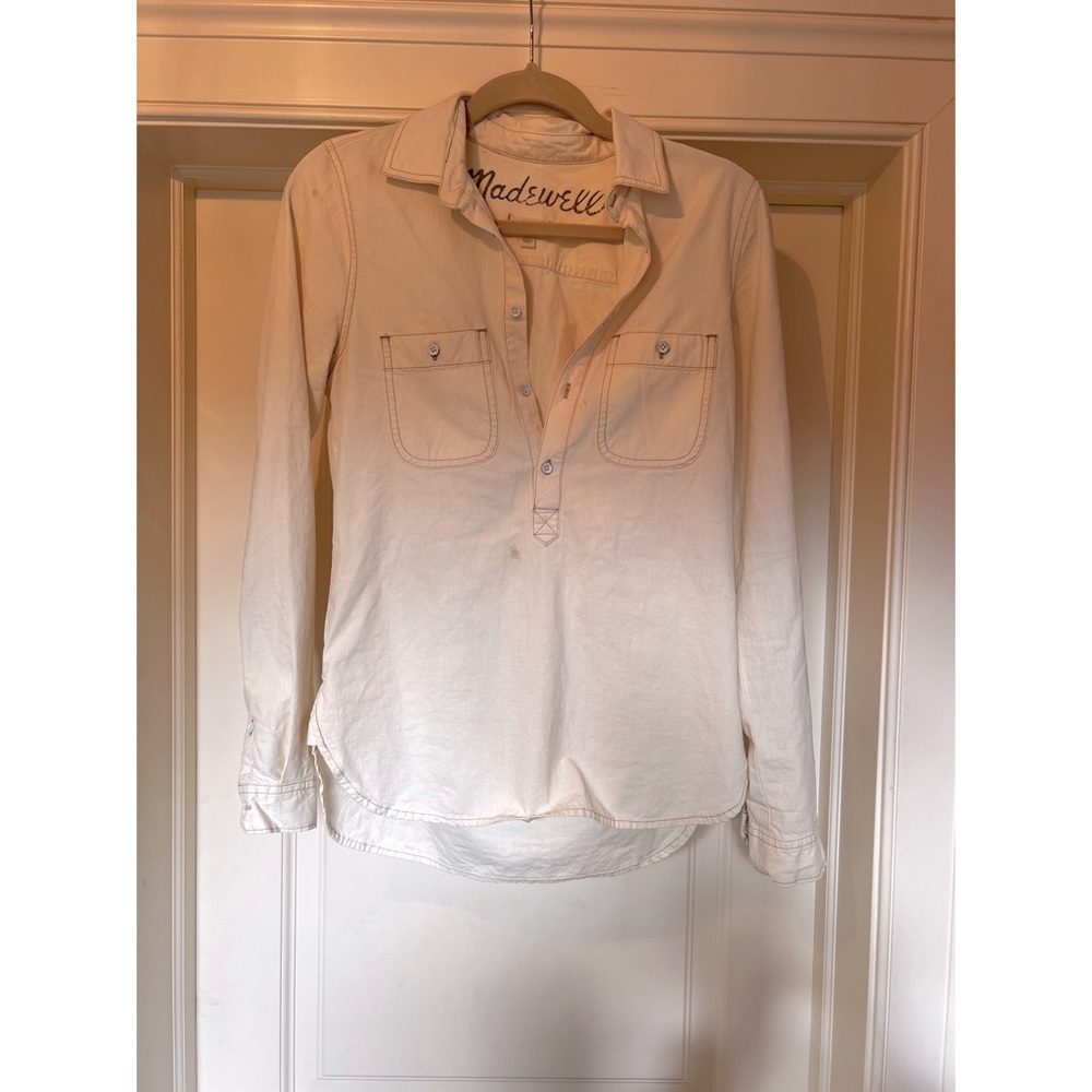 Madewell quarter button flannel